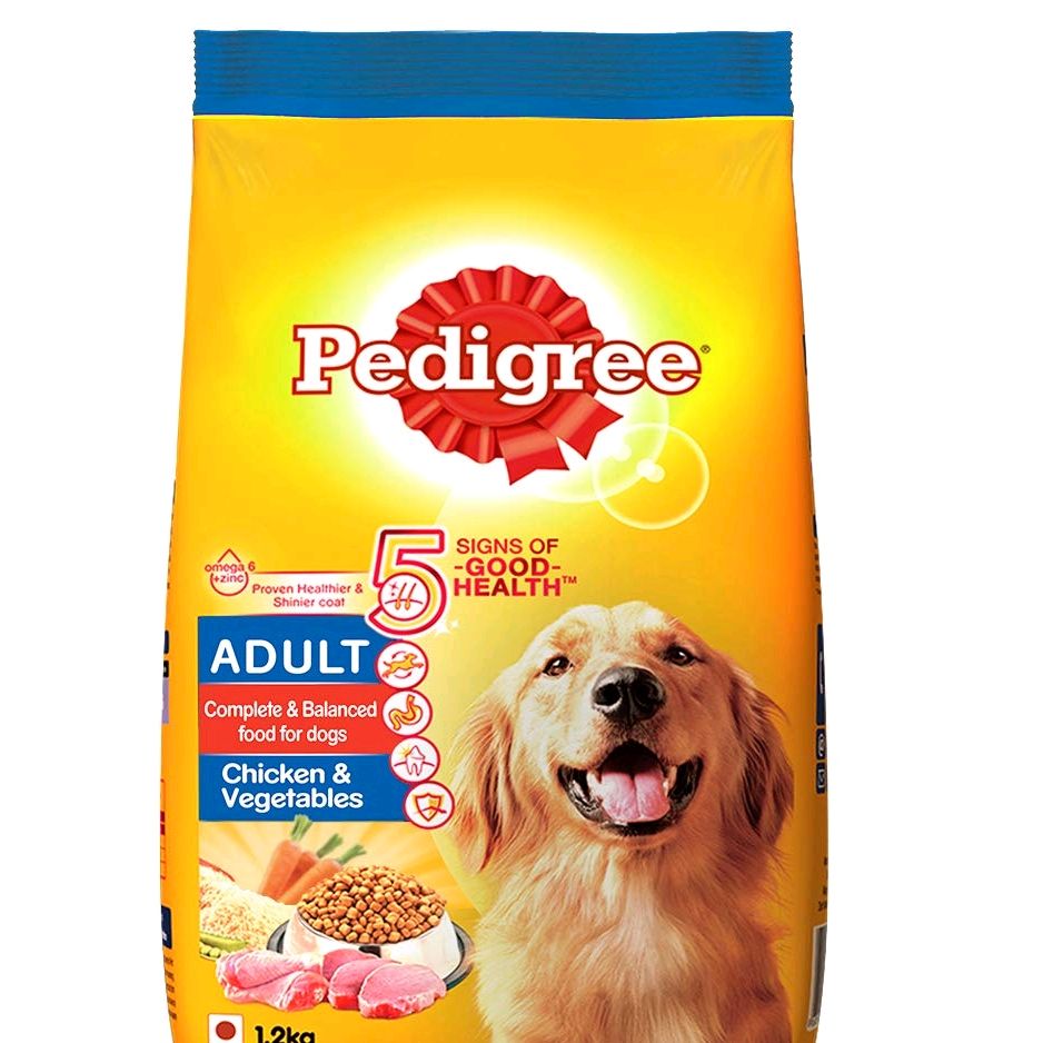 Pedigree Dry Dog Food - Adult, Chicken & Vegetables 1.2 Kg