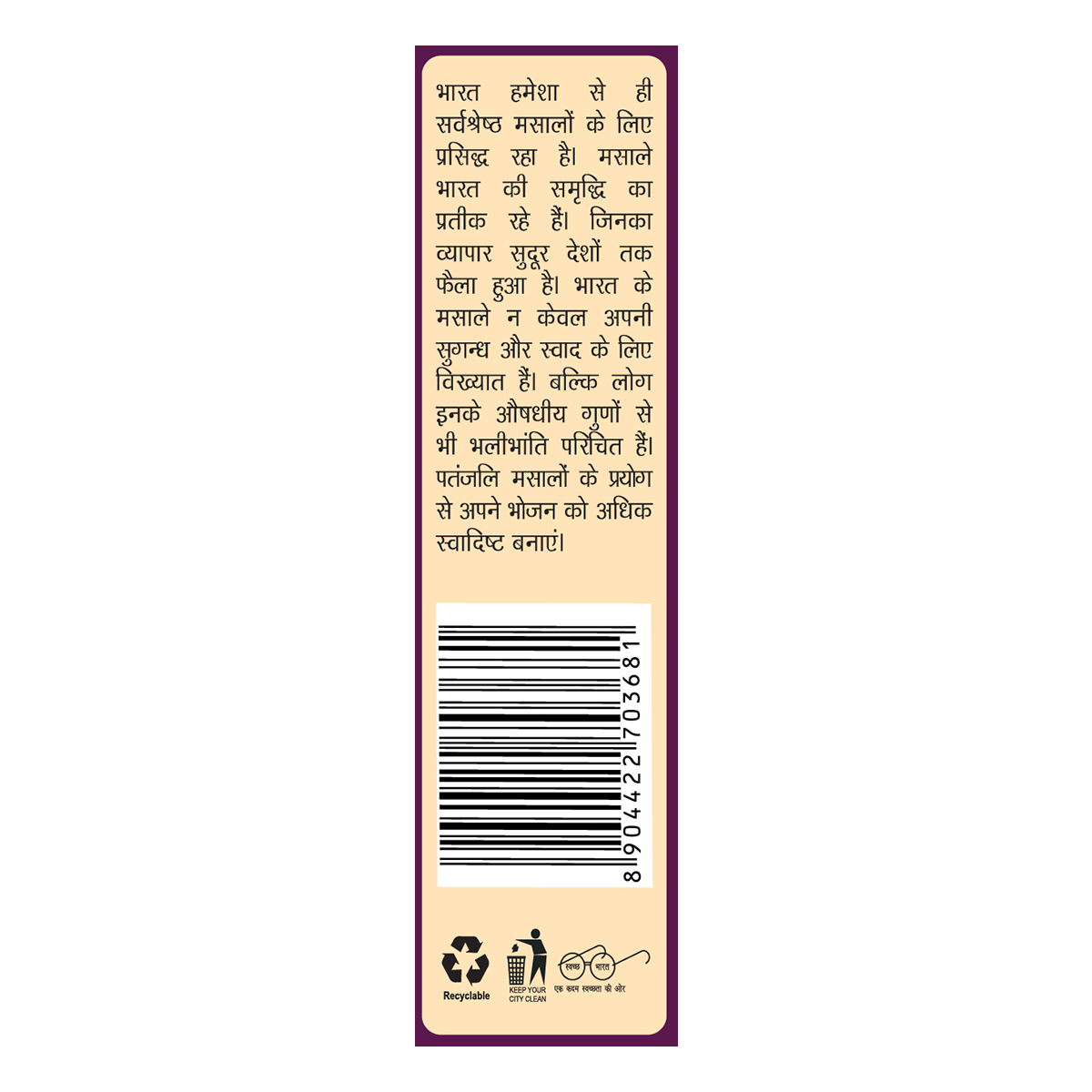 Patanjali Chhole Masala 100 g view 2