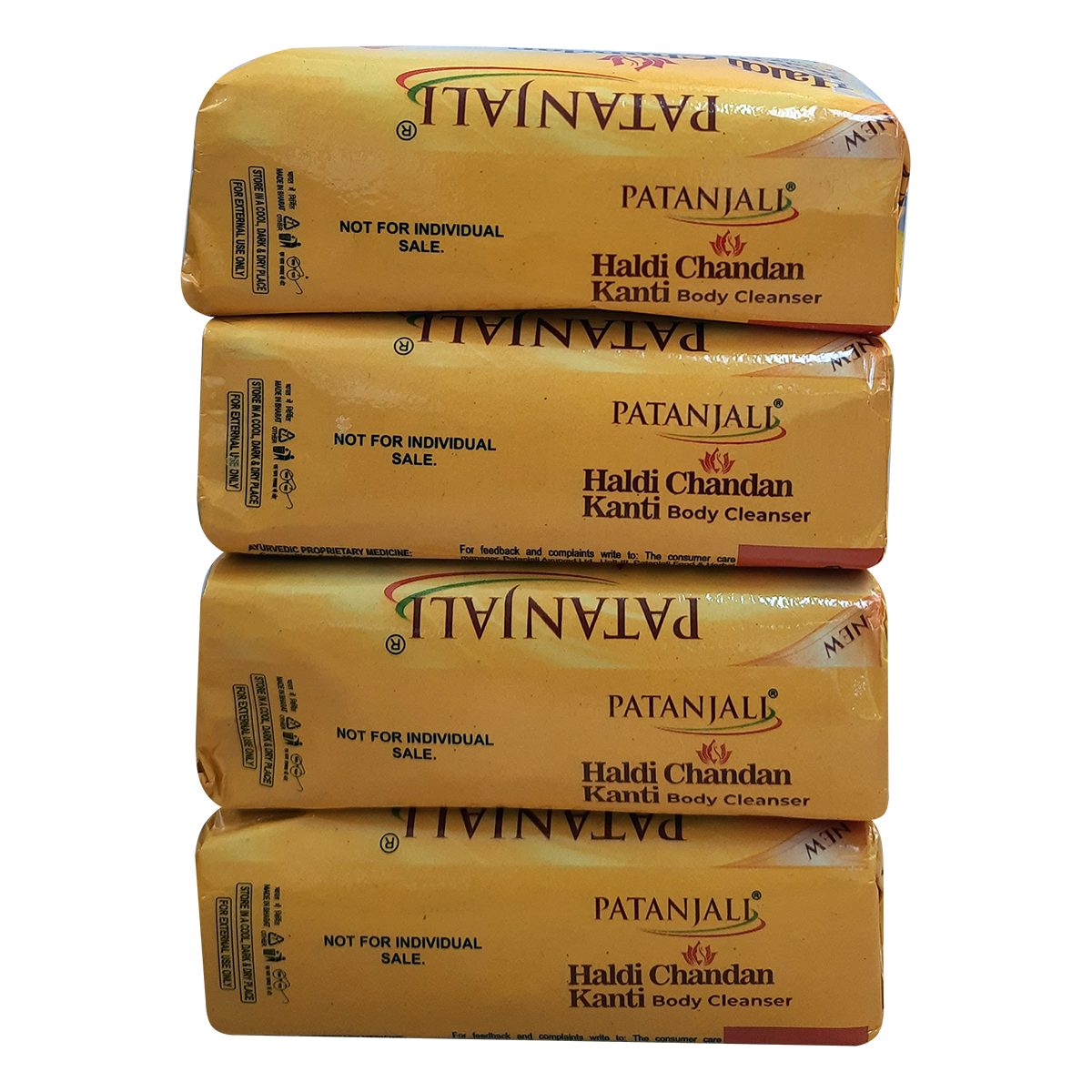 Patanjali Haldi Chandan Kanti Body Cleanser (Pack of 4 x 150 g Each) view 2