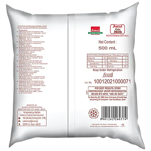 Amul Cow Milk 500 ml view 2