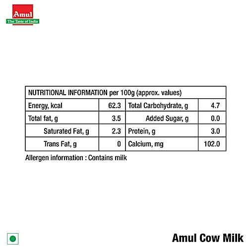 Amul Cow Milk 500 ml view 3